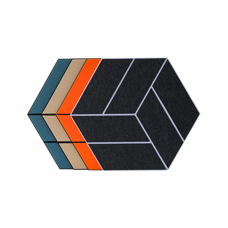 Pannello fonoassorbente in fibra di poliestere scanalato personalizzabile