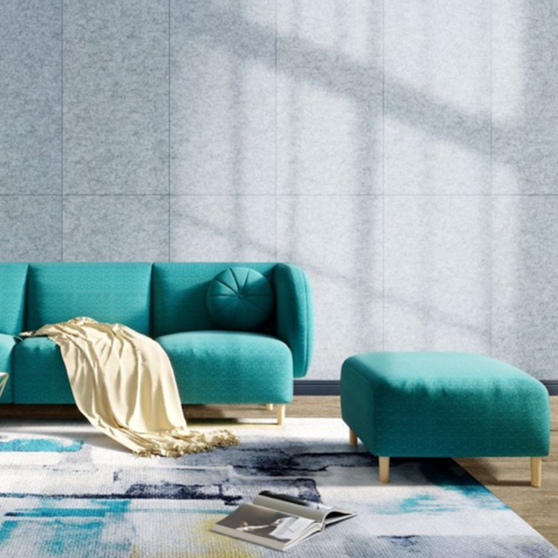 Pannello fonoassorbente in fibra di poliestere scanalato personalizzabile