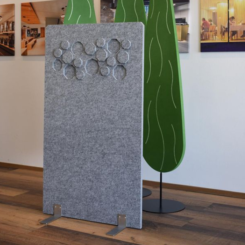 Pannelli acustici ecologici per divisori per ufficio Divisori per interni commerciali avvolti in tessuto