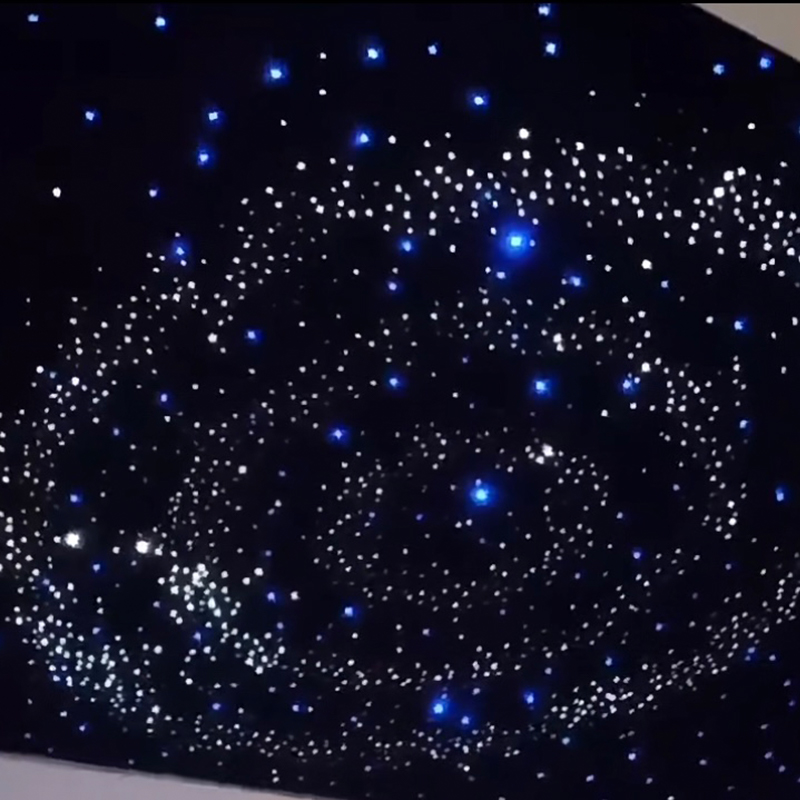 Spesonic Pannello per soffitto stellato in fibra ottica acustica Soffitto stellato acustico in fibra di poliestere Starlight