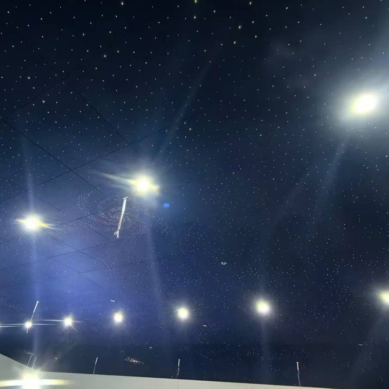 Spesonic Pannello per soffitto stellato in fibra ottica acustica Soffitto stellato acustico in fibra di poliestere Starlight Spesonic Pannello per soffitto stellato in fibra ottica acustica Soffitto stellato acustico in fibra di poliestere Starlight