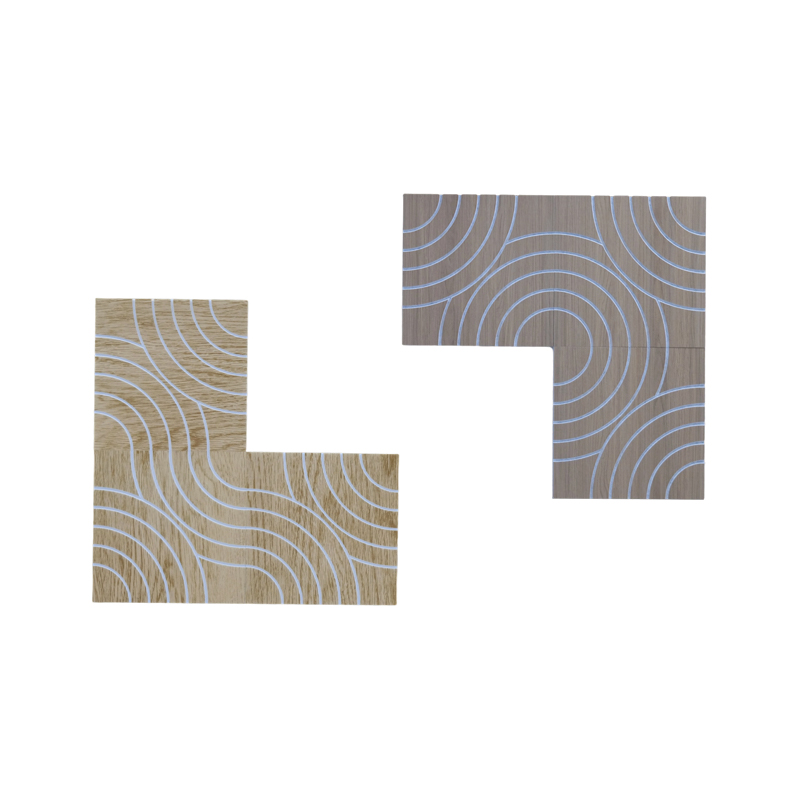 Pannelli acustici in legno dal design moderno e premium per l'home office, la scuola, l'hotel. Pannelli a parete con assorbimento acustico eccellente Pannelli acustici in legno dal design moderno e premium per l'home office, la scuola, l'hotel. Pannelli a parete con assorbimento acustico eccellente