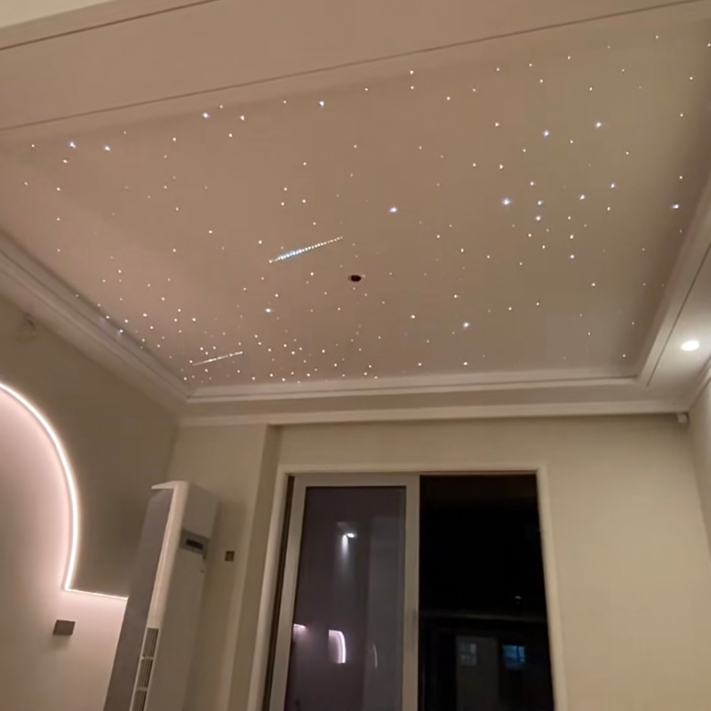 Star Light Ambient Star Light Heat Soffitto teso acustico moderno in fibra ottica colorata per ambienti con telecomando per hotel