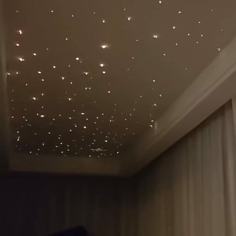 Star Light Ambient Star Light Heat Soffitto teso acustico moderno in fibra ottica colorata per ambienti con telecomando per hotel Star Light Ambient Star Light Heat Soffitto teso acustico moderno in fibra ottica colorata per ambienti con telecomando per hotel