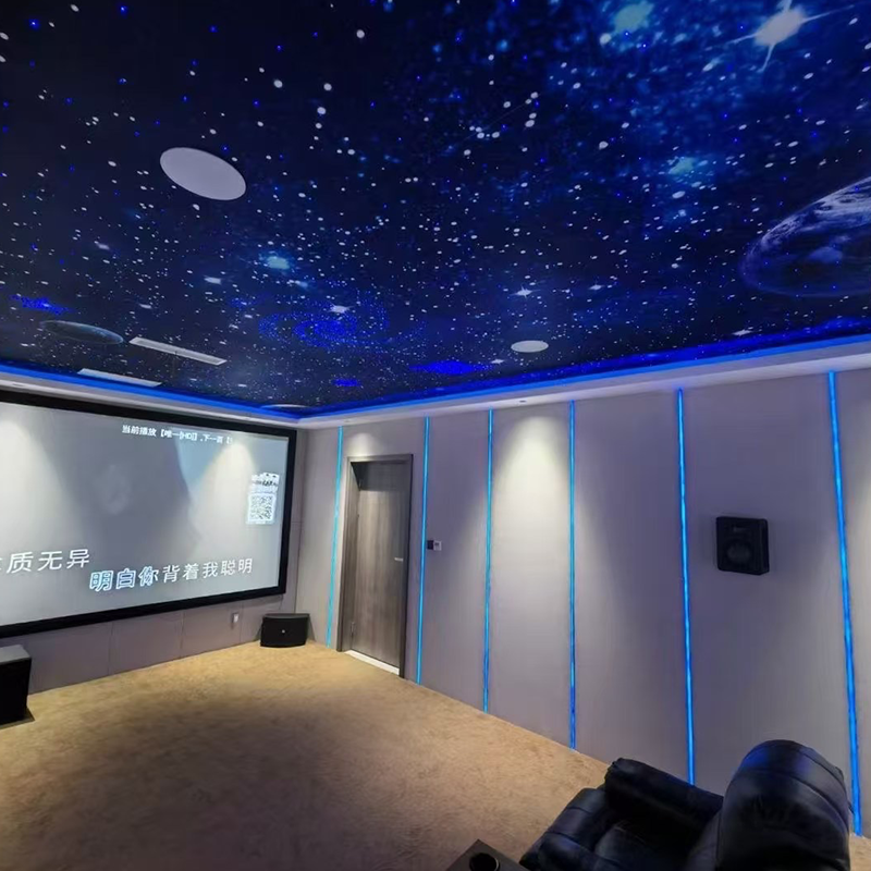 Soffitto in fibra ottica estetica moderna per camera da letto Home Theater Proiettore a tetto stellato Luce Modello 3D Design Pannelli acustici Soffitto in fibra ottica estetica moderna per camera da letto Home Theater Proiettore a tetto stellato Luce Modello 3D Design Pannelli acustici