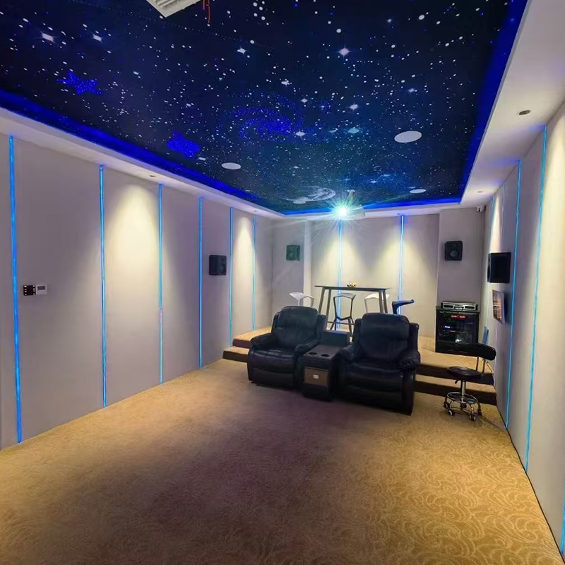 Arredamento d'interni con pannelli murali fonoassorbenti rivestiti in tessuto, adatti per alberghi Arredamento d'interni con pannelli murali fonoassorbenti rivestiti in tessuto, adatti per alberghi